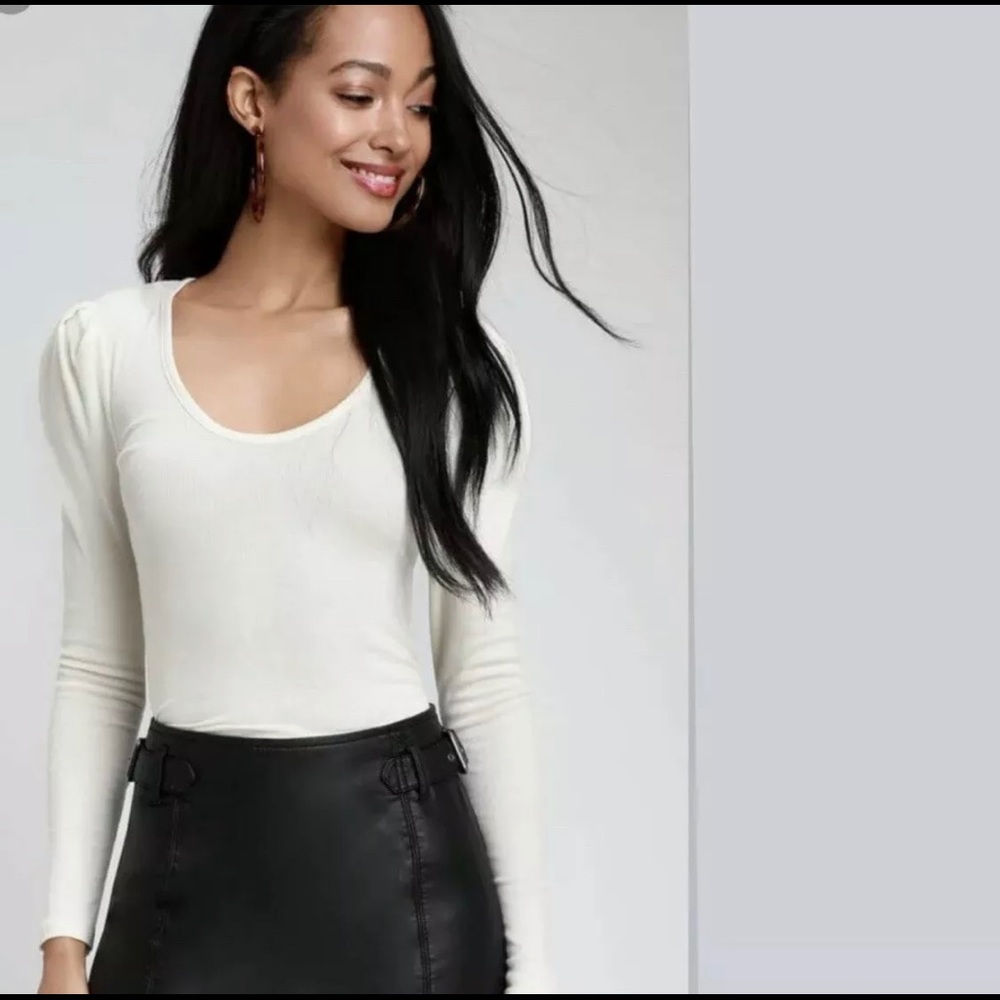 Free People Hey Lady Long Sleeves Top Tee shirt